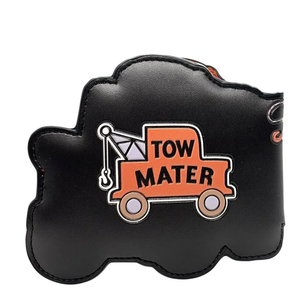 Disney x Pixar Cars Tow Mater Vegan Leather Bi-Fold Wallet, New